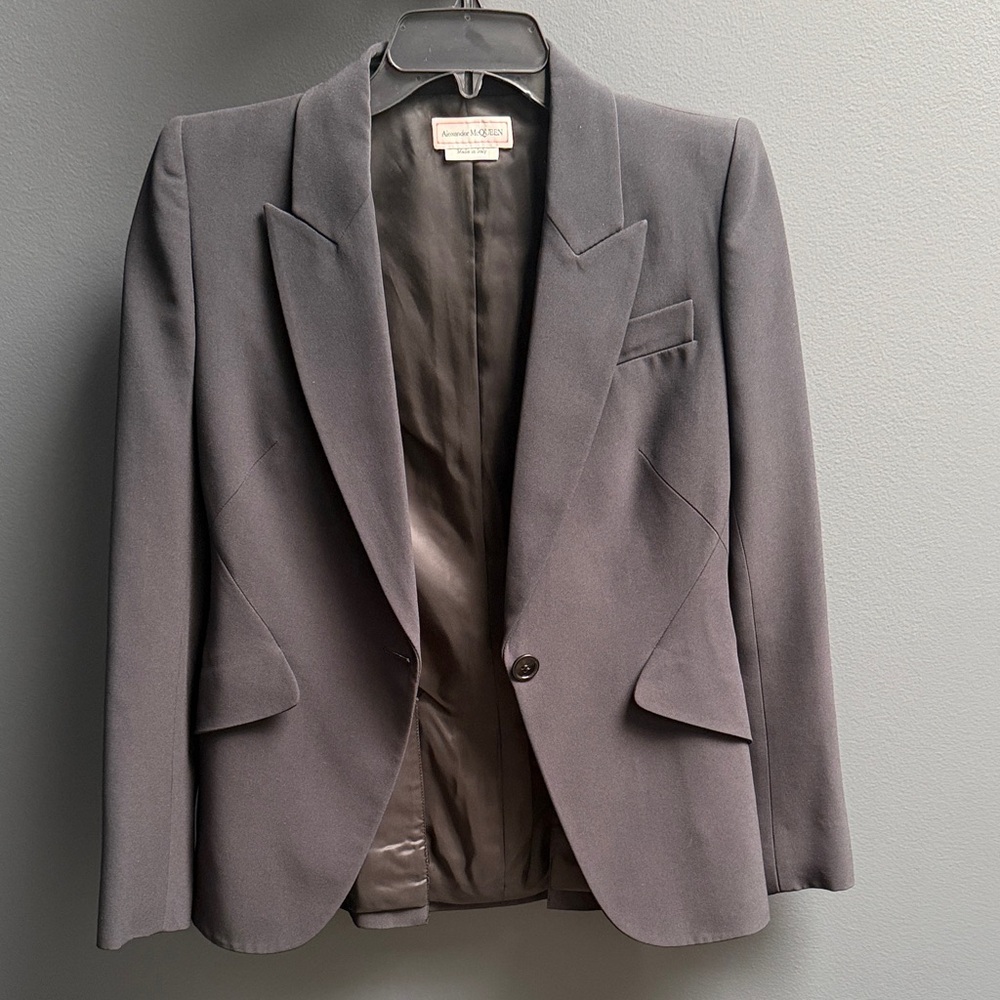 Alexander McQueen Black Tailored Blazer